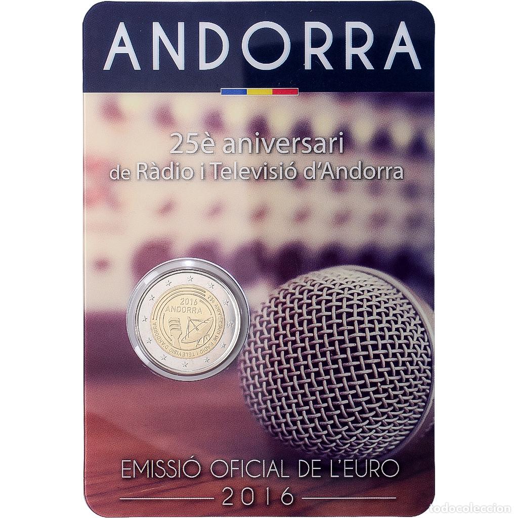Monedas antiguas de Europa: [#1546241] Andorra, 2 Euro, Radio and Television of Andorra, 2016, Madrid, Bimet&aacute;lico