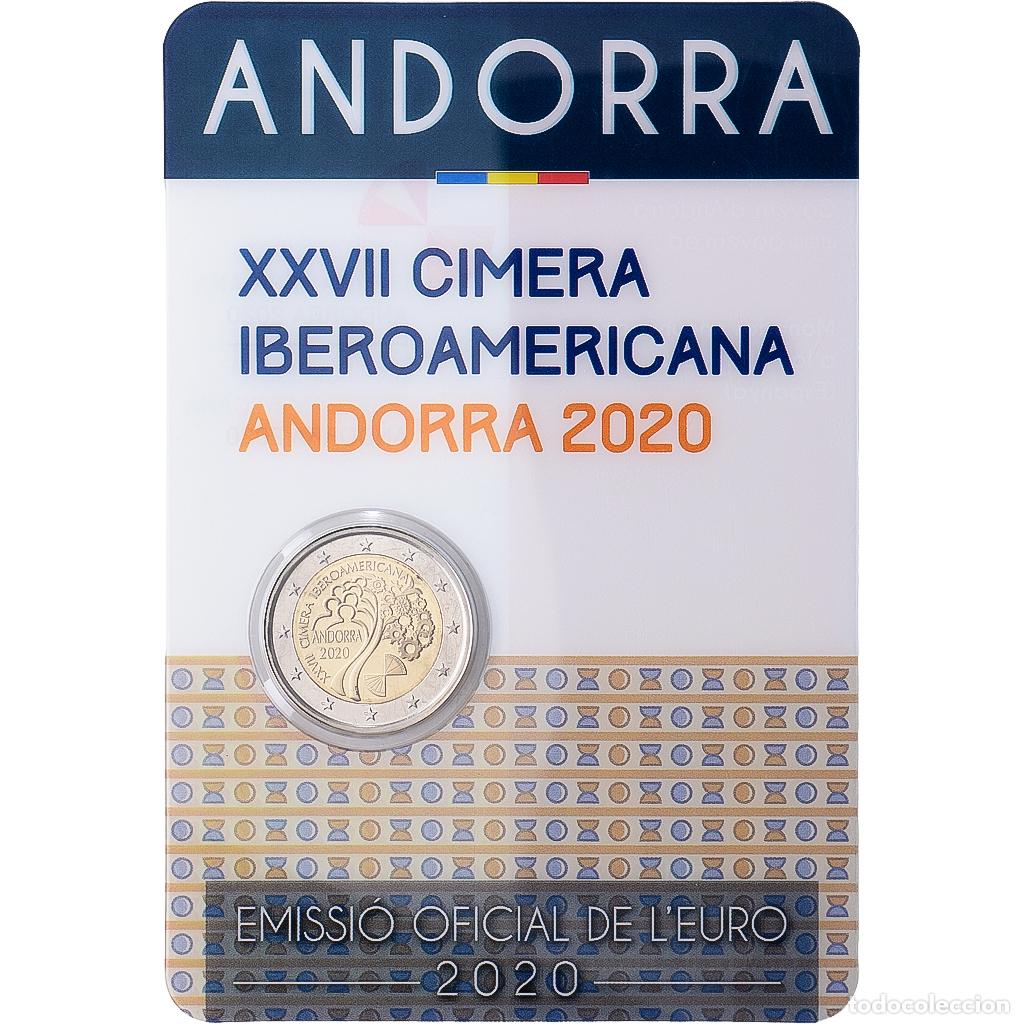 Monedas antiguas de Europa: [#1546248] Andorra, 2 Euro, Ibero-American Summit, 2020, Madrid, Bimet&aacute;lico, FDC, KM:565