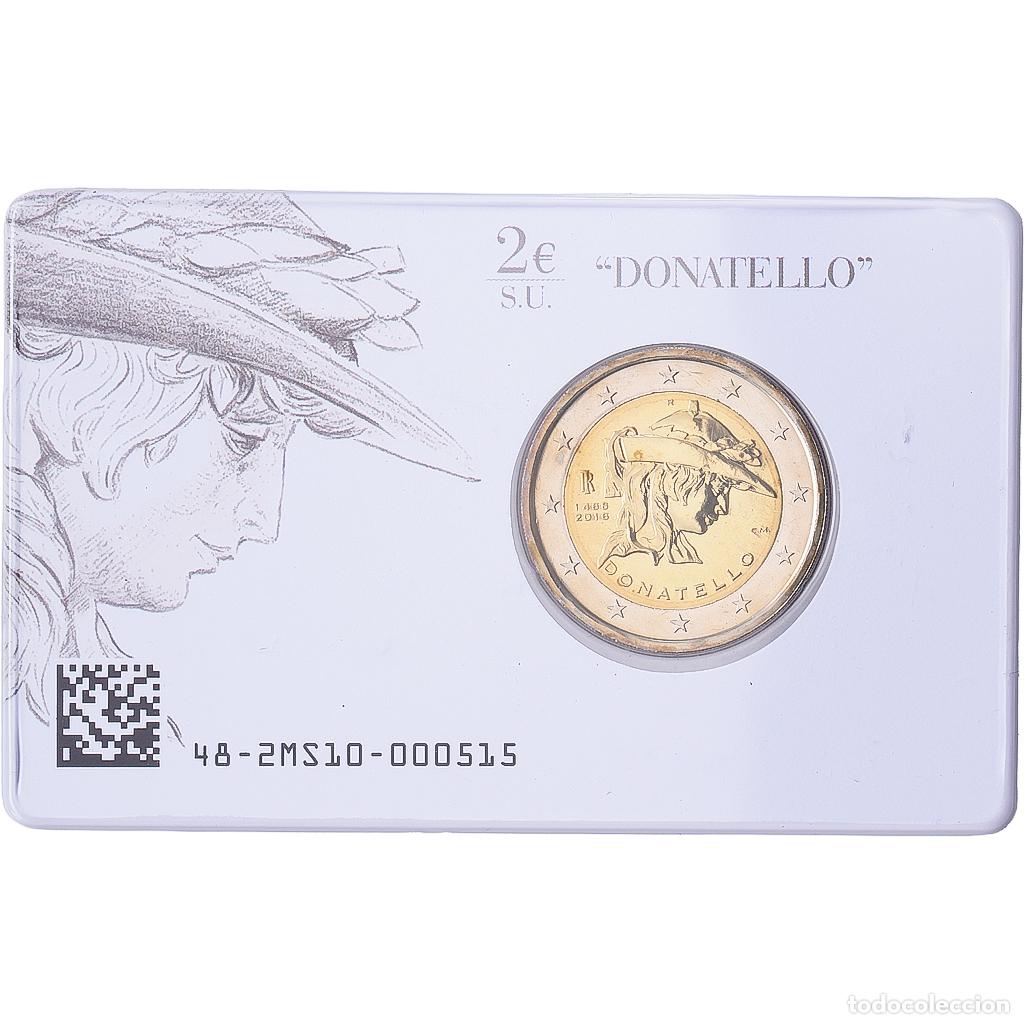 Monedas antiguas de Europa: [#1546249] Italia, 2 Euro, Donatello, 2016, Italian Mint, Bimet&aacute;lico, FDC, KM:393