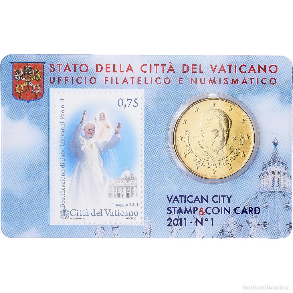 Monedas antiguas de Europa: [#1546252] CIUDAD DEL VATICANO, Benedict XVI, 50 Euro Cent, 2011, Rome, Nordic gold, FDC