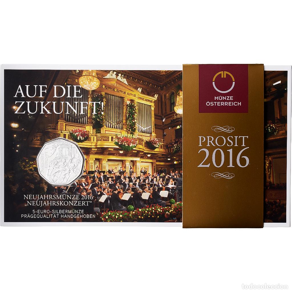 Monedas antiguas de Europa: [#1546273] Austria, 5 Euro, New Year, 2016, Vienna, Plata, FDC