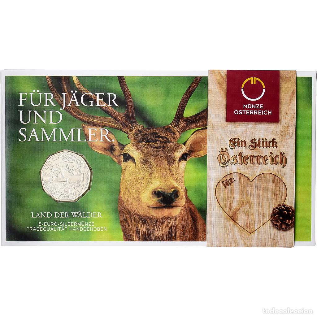 Monedas antiguas de Europa: [#1546274] Austria, 5 Euro, Land of Forests, 2011, Vienna, Plata, FDC