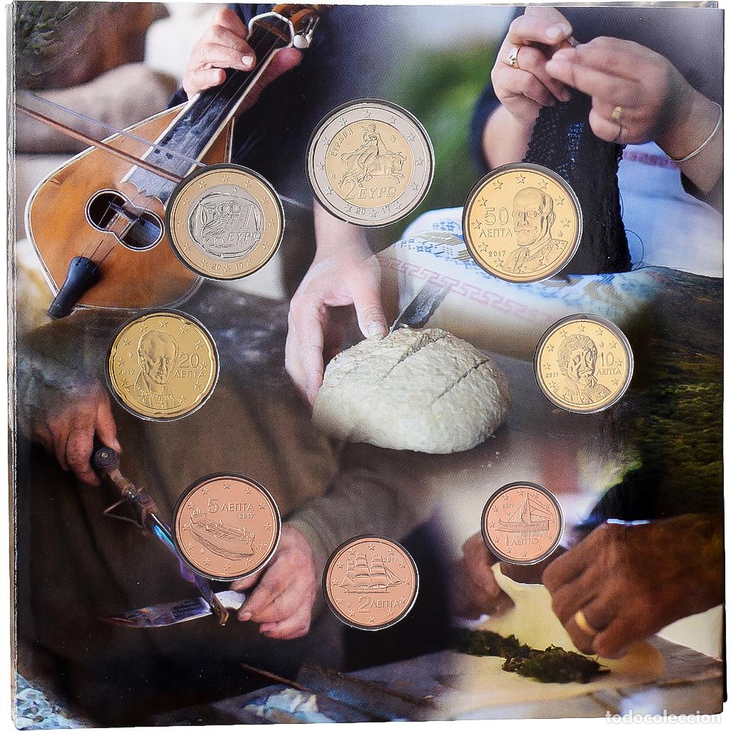 Monedas antiguas de Europa: [#1546276] Grecia, Set 1 ct. - 2 Euro, Crete, S&eacute;rie BU, 2017, Athens, Sin informaci&oacute;n