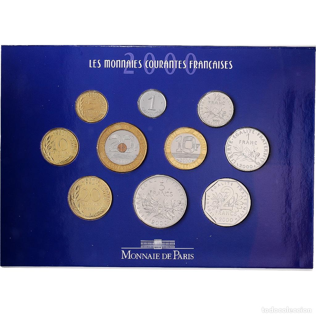 Monedas antiguas de Europa: [#1546284] Francia, Coffret 1 c. &agrave; 20 frs., 2000, MDP, S&eacute;rie BU, Sin informaci&oacute;n, FDC