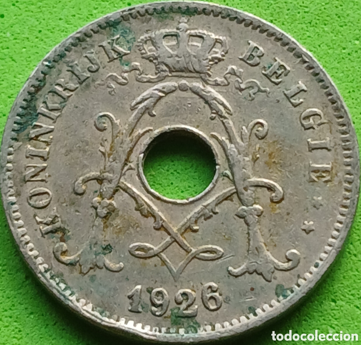 Monedas antiguas de Europa: B&eacute;lgica 10 c&eacute;ntimos 1926 km#86 Belgie