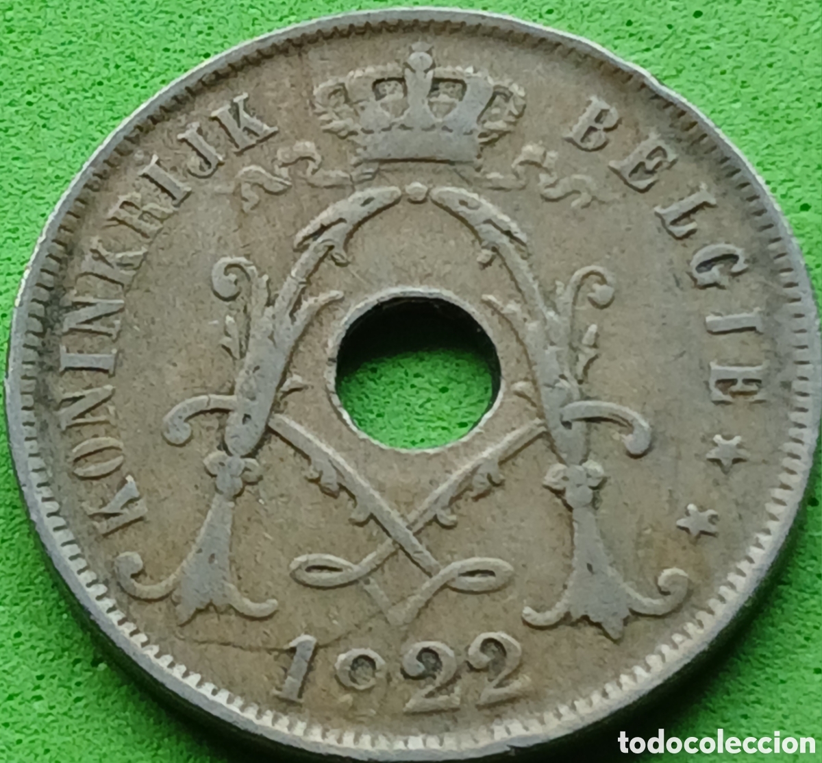 Alte M&uuml;nzen aus Europa: B&eacute;lgica 25 c&eacute;ntimos 1922 km#69 Belgie