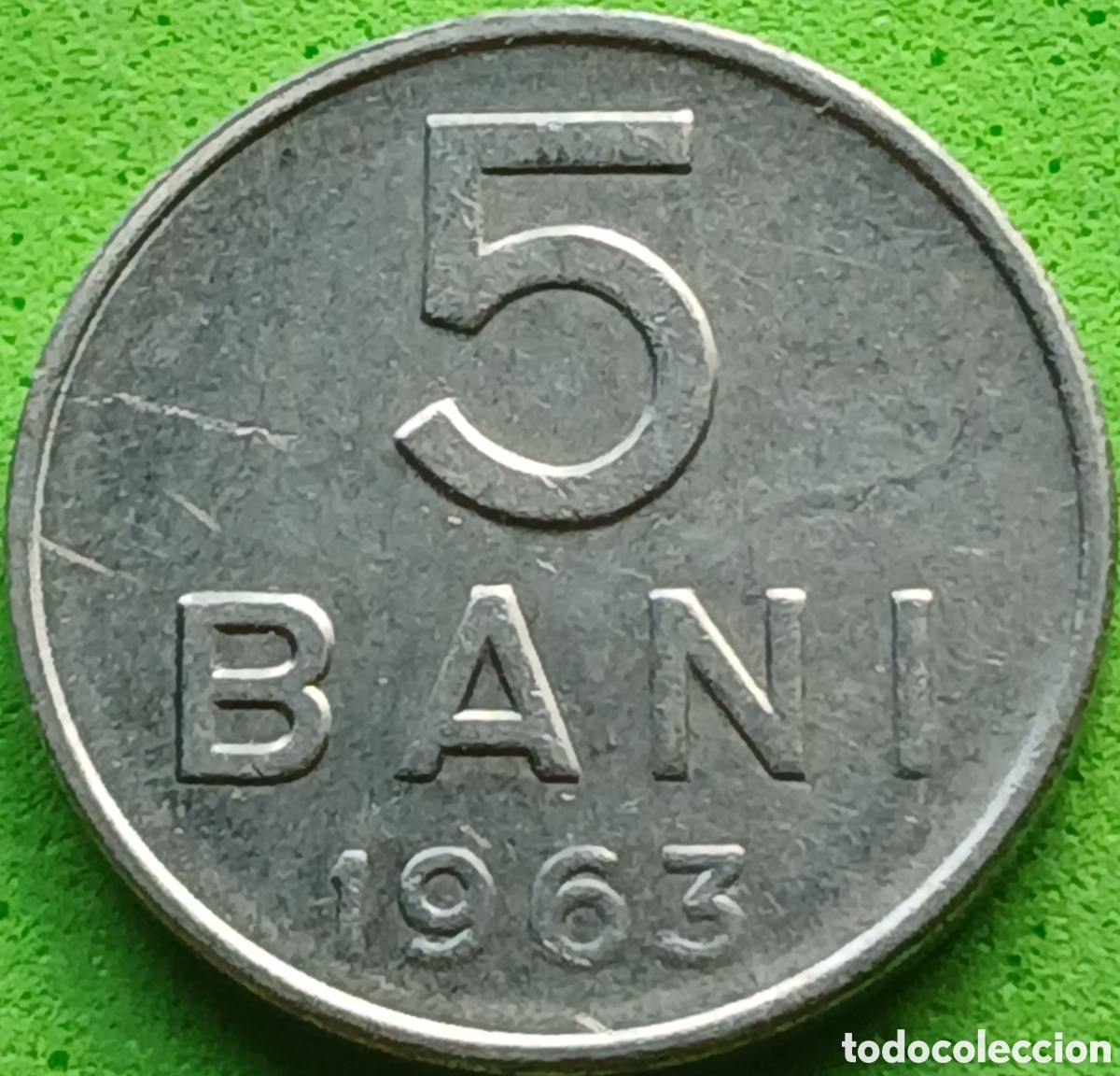 Monedas antiguas de Europa: Ruman&iacute;a 5 bani 1963 km#89
