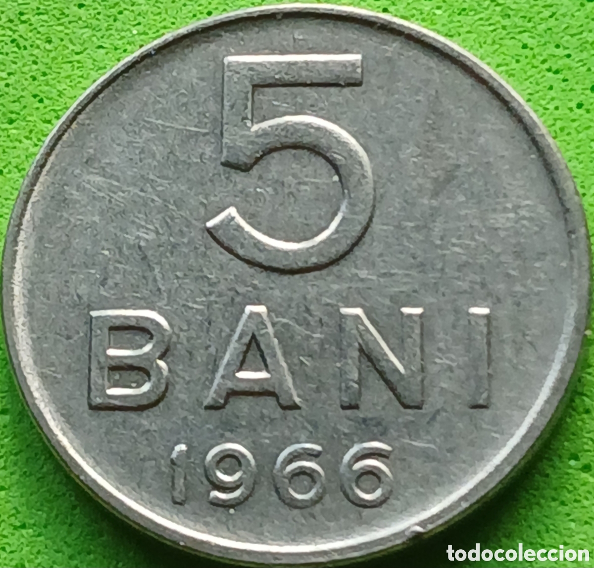 Monedas antiguas de Europa: Ruman&iacute;a 5 bani 1966 km#92