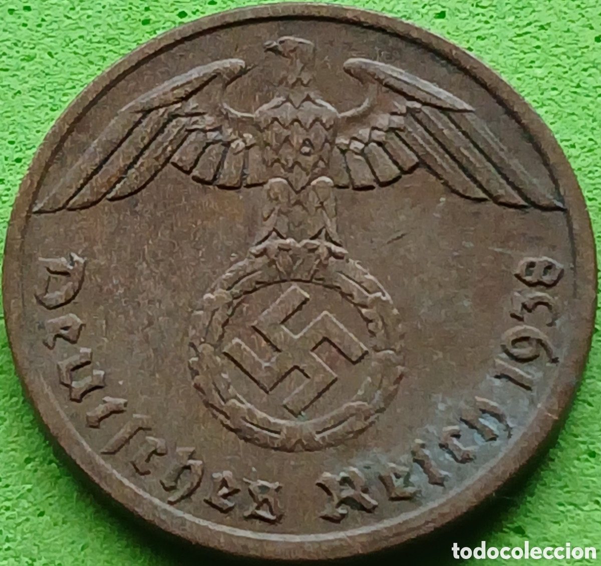 Monedas antiguas de Europa: Alemania Tercer Reich 1 reichspfennig 1938 A km#89
