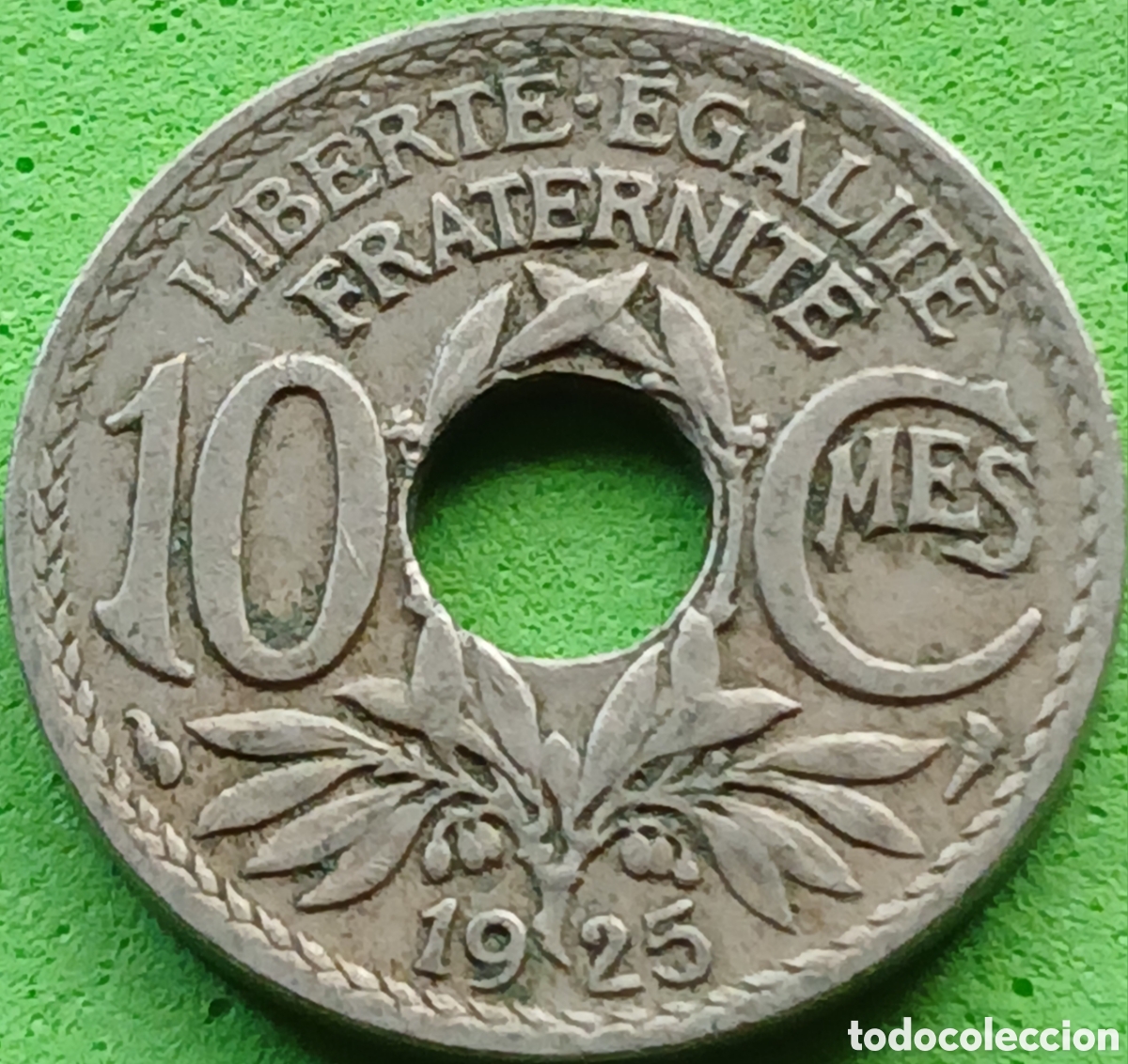 Monedas antiguas de Europa: Francia 10 c&eacute;ntimos 1925 km#866a