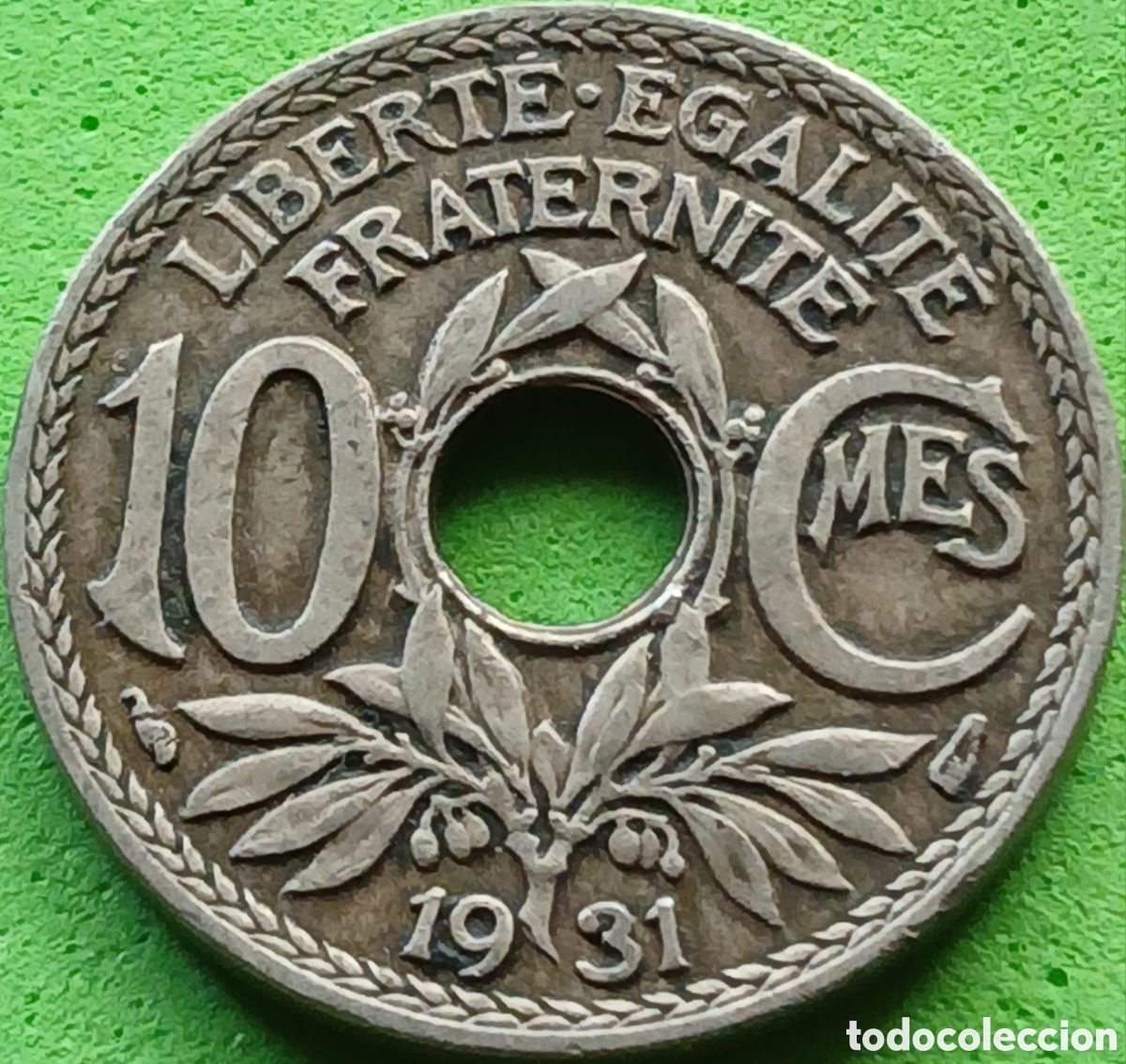 Monedas antiguas de Europa: Francia 10 c&eacute;ntimos 1931 km#866a
