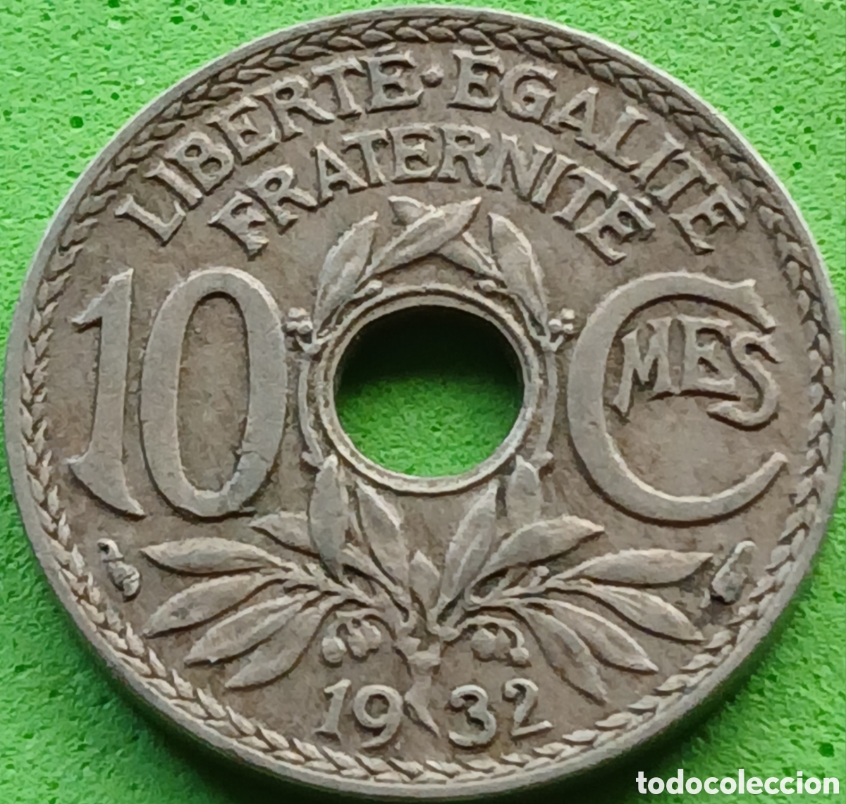 Monedas antiguas de Europa: Francia 10 c&eacute;ntimos 1932 km#866a