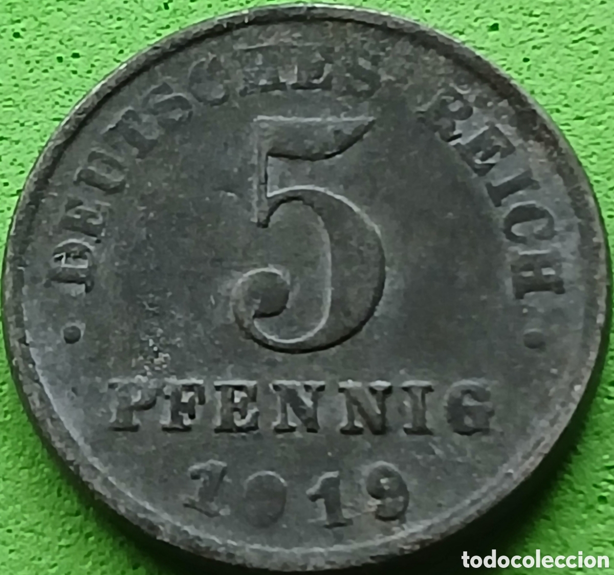 Monedas antiguas de Europa: Alemania Imperio 5 pfennig 1919 F km#19