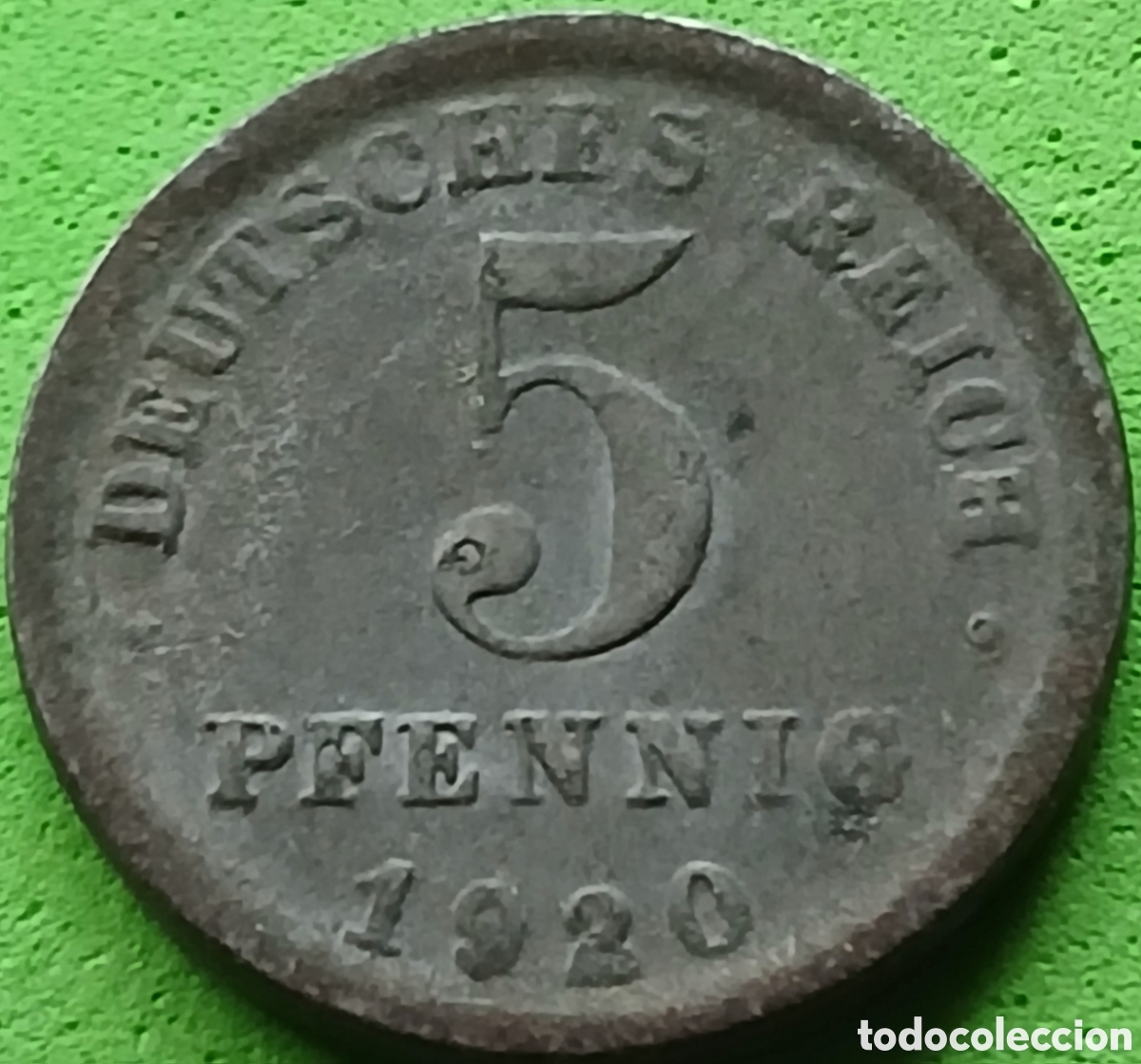 Monedas antiguas de Europa: Alemania Imperio 5 pfennig 1920 F km#19