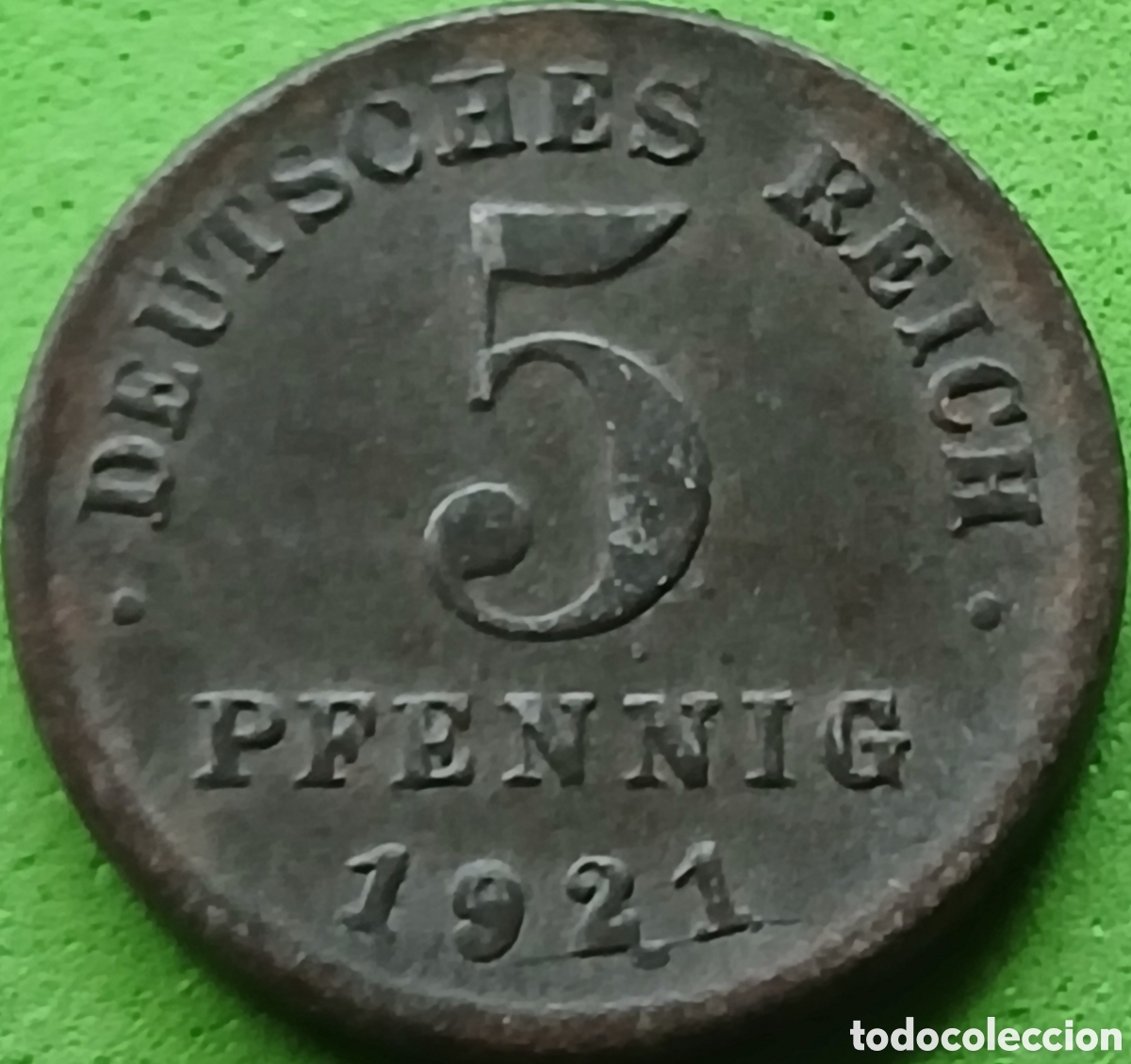 Monedas antiguas de Europa: Alemania Imperio 5 pfennig 1921 D km#19