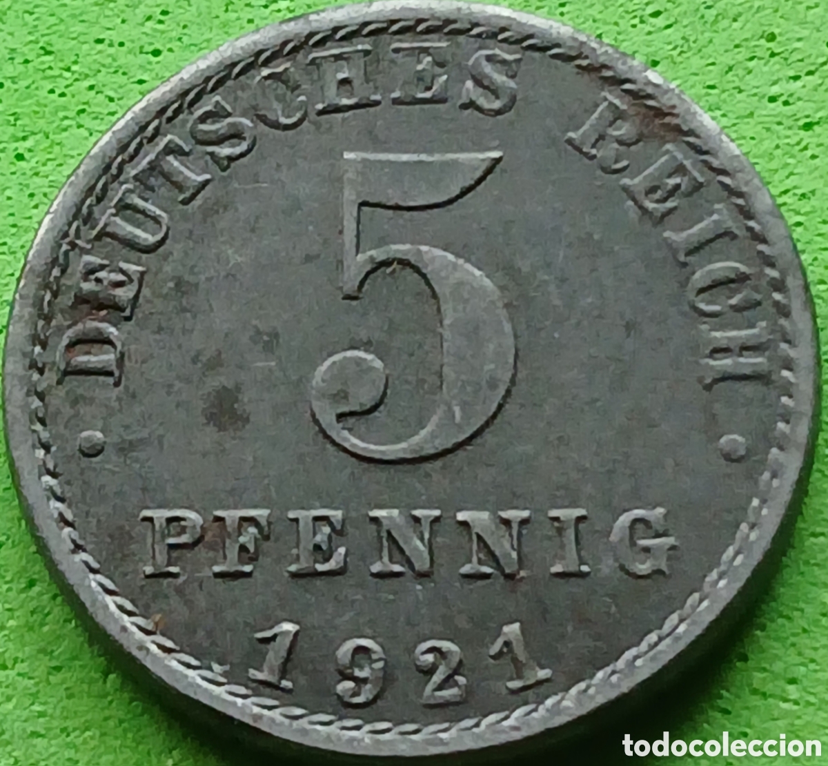 Monedas antiguas de Europa: Alemania Imperio 5 pfennig 1921 A km#19