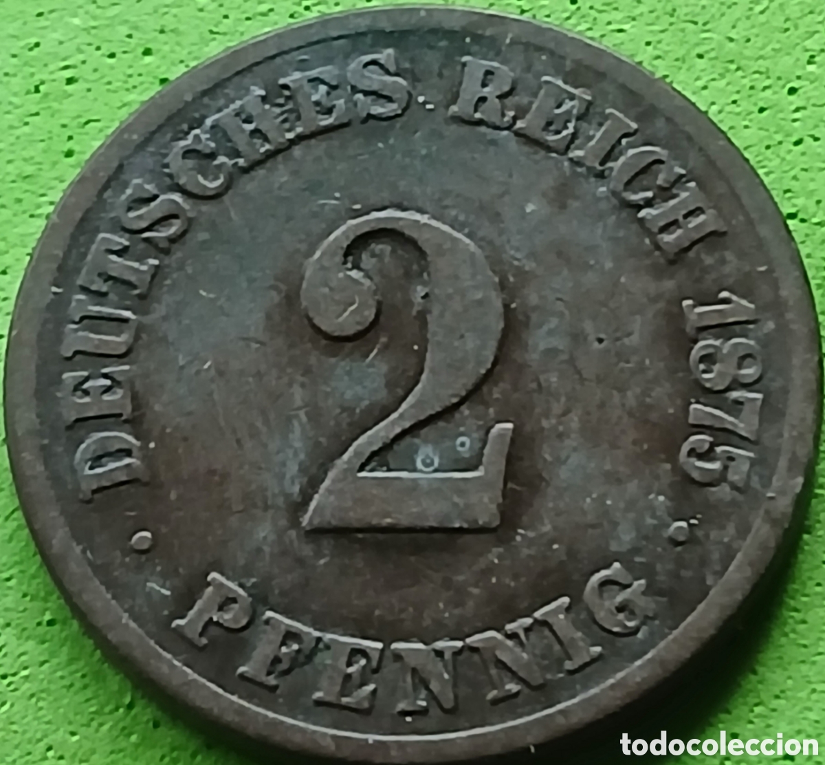 Monedas antiguas de Europa: Alemania Imperio 2 pfennig 1875 C km#2