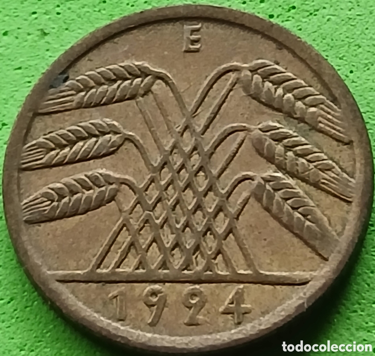 Monedas antiguas de Europa: Alemania Rep&uacute;blica de Weimar 5 rentenpfennig 1924 E km#32