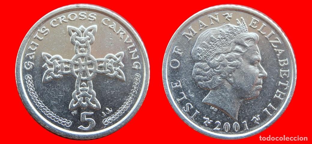 Monedas antiguas de Europa: 5 PENIQUES PENCE 2001 ISLA DE MAN-153980