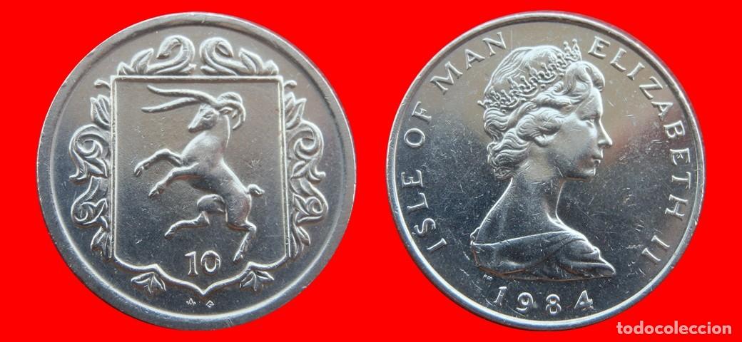 Monedas antiguas de Europa: 10 PENIQUES PENCE 1984 ISLA DE MAN-153983
