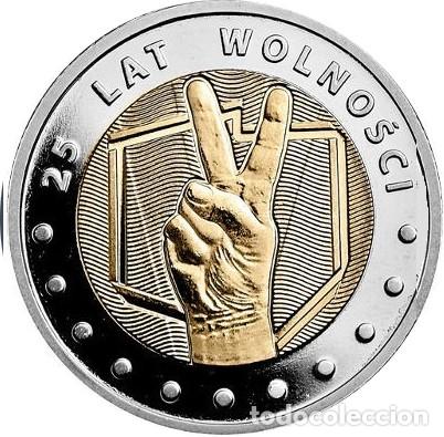 Monedas antiguas de Europa: Polonia, 5 Zlotych 2014 ''25 A&ntilde;os de Libertad'', Y#904./ Sin Circular./ Foto.