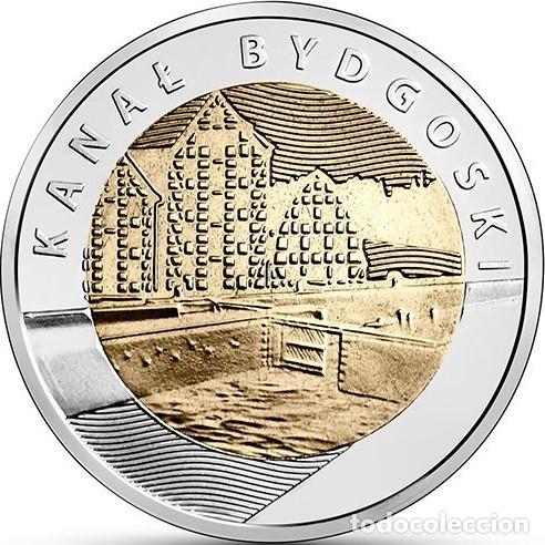 Monedas antiguas de Europa: Polonia, 5 Zlotych 2015 ''Canal de Bydgoszcz'', Y#926./ Sin Circular./