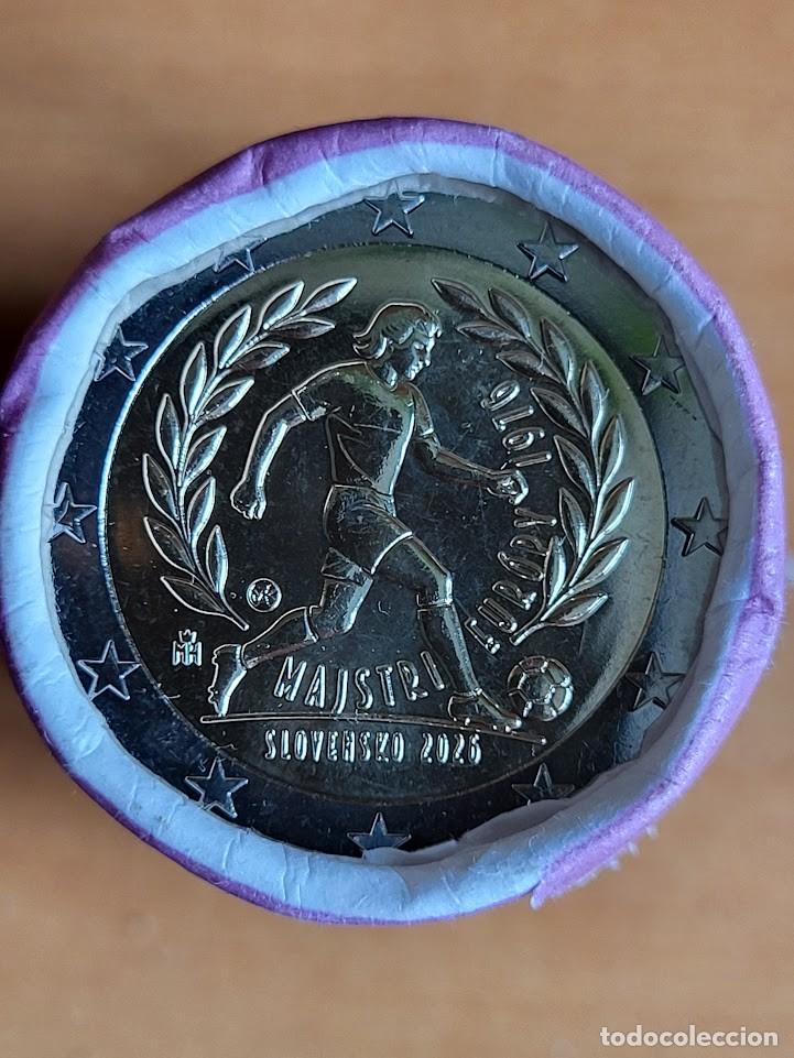 Monedas antiguas de Europa: Moneda 2 Euros Conmemorativa Eslovaquia 2026 - 50.&ordm; Aniversario del triunfo checoslovaco en la Euroc
