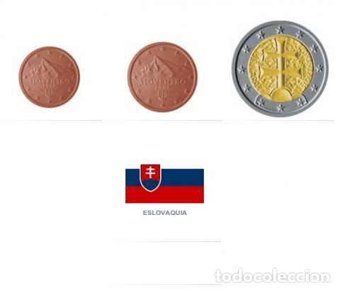 Monedas antiguas de Europa: Serie Eslovaquia 2016 (3 valores) SC