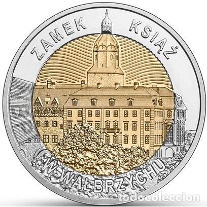 Monedas antiguas de Europa: Polonia, 5 Zlotych 2021 ''Castillo de Książ en Wałbrzych'', UC#110./ Sin Circular./ Foto est&aacute;ndar.