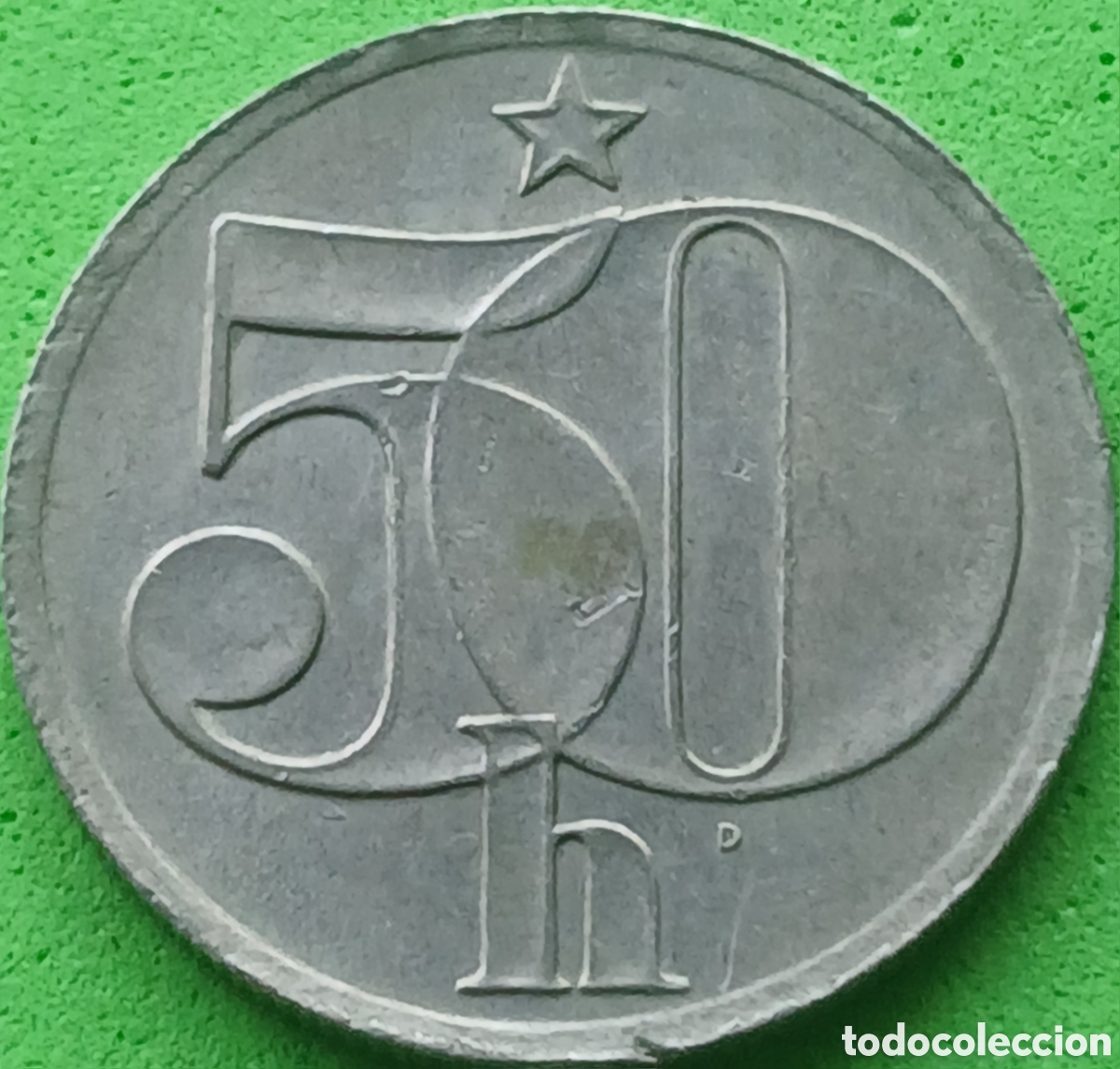 Monedas antiguas de Europa: Checoslovaquia 50 hellers 1982 km#89