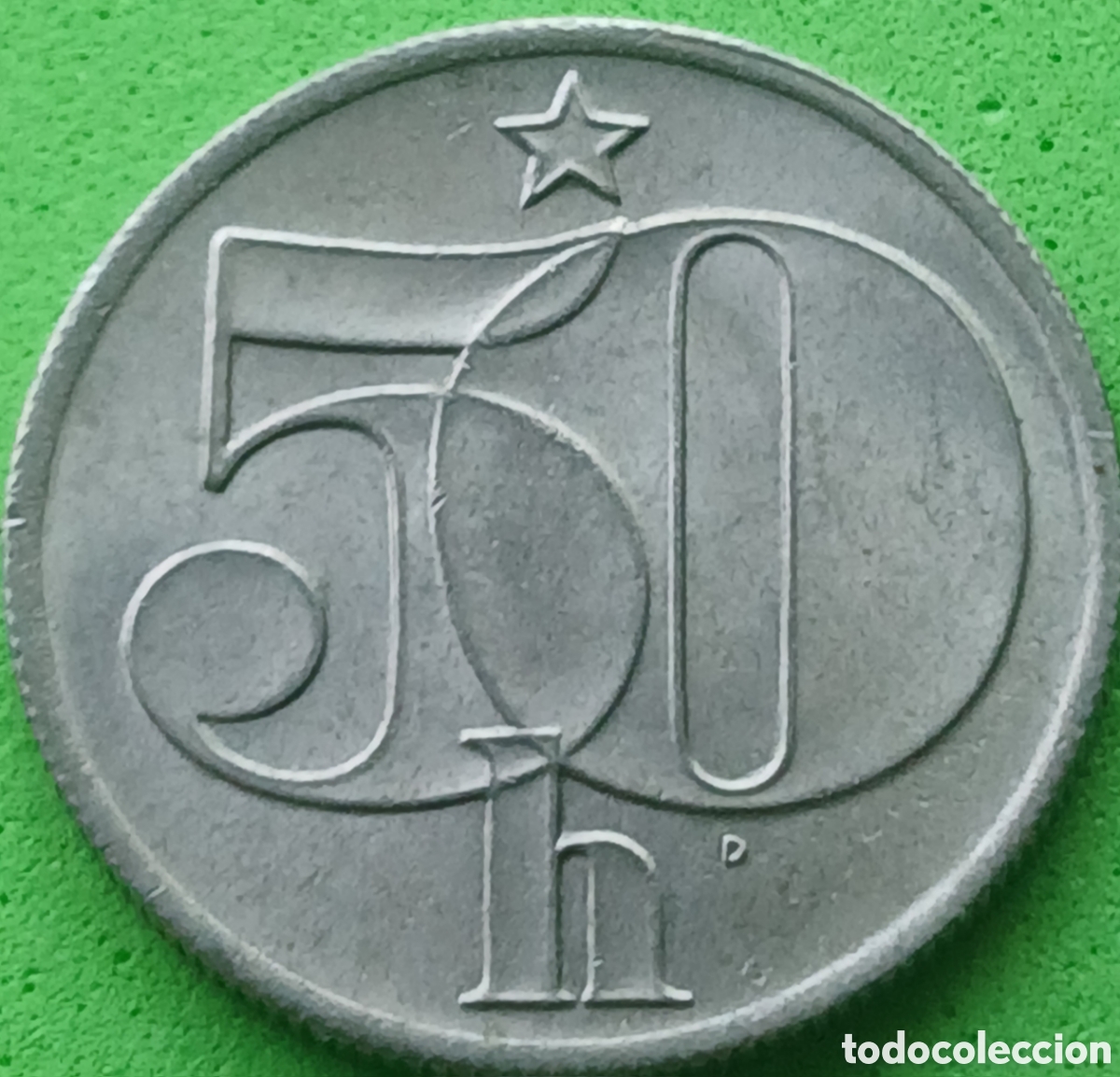 Monedas antiguas de Europa: Checoslovaquia 50 hellers 1987 km#89