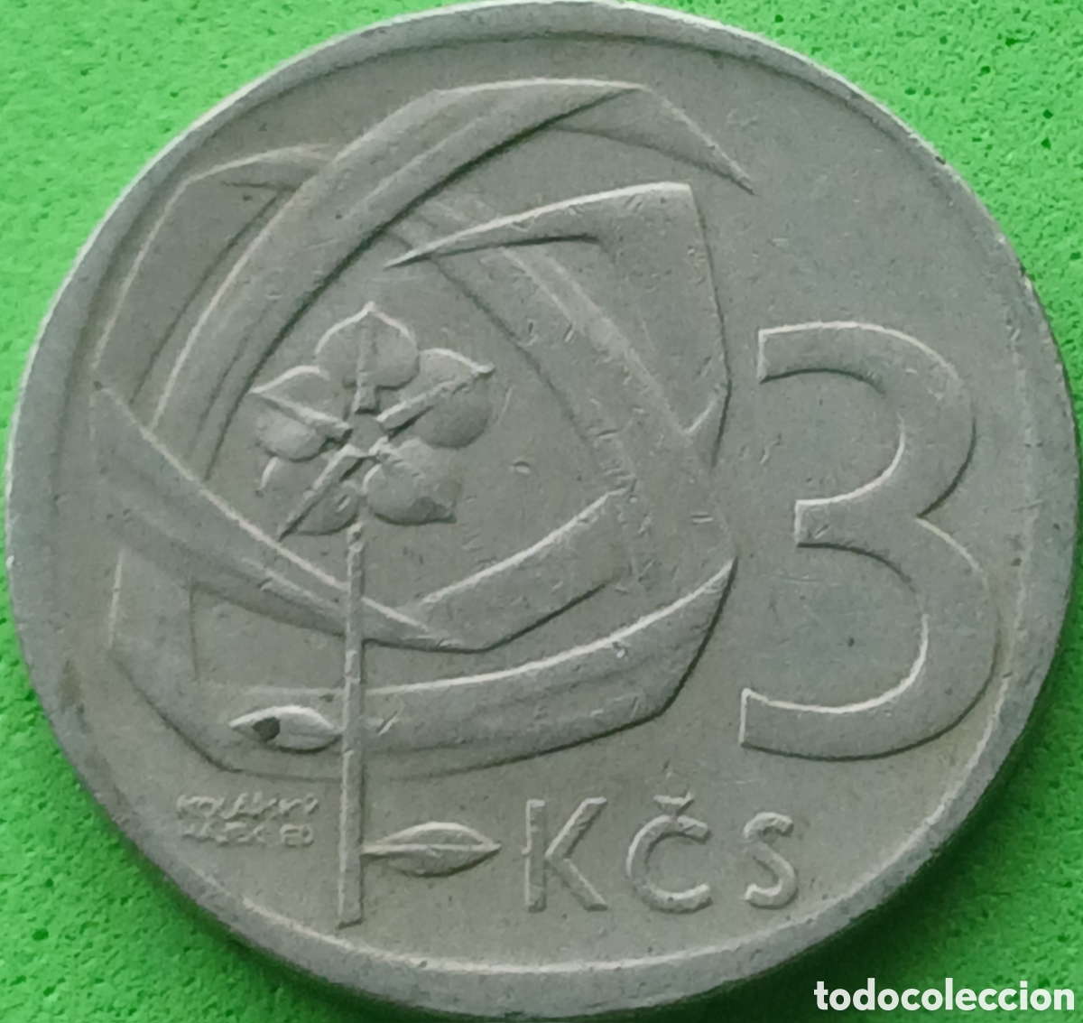 Monedas antiguas de Europa: Checoslovaquia 3 coronas 1965 km#57