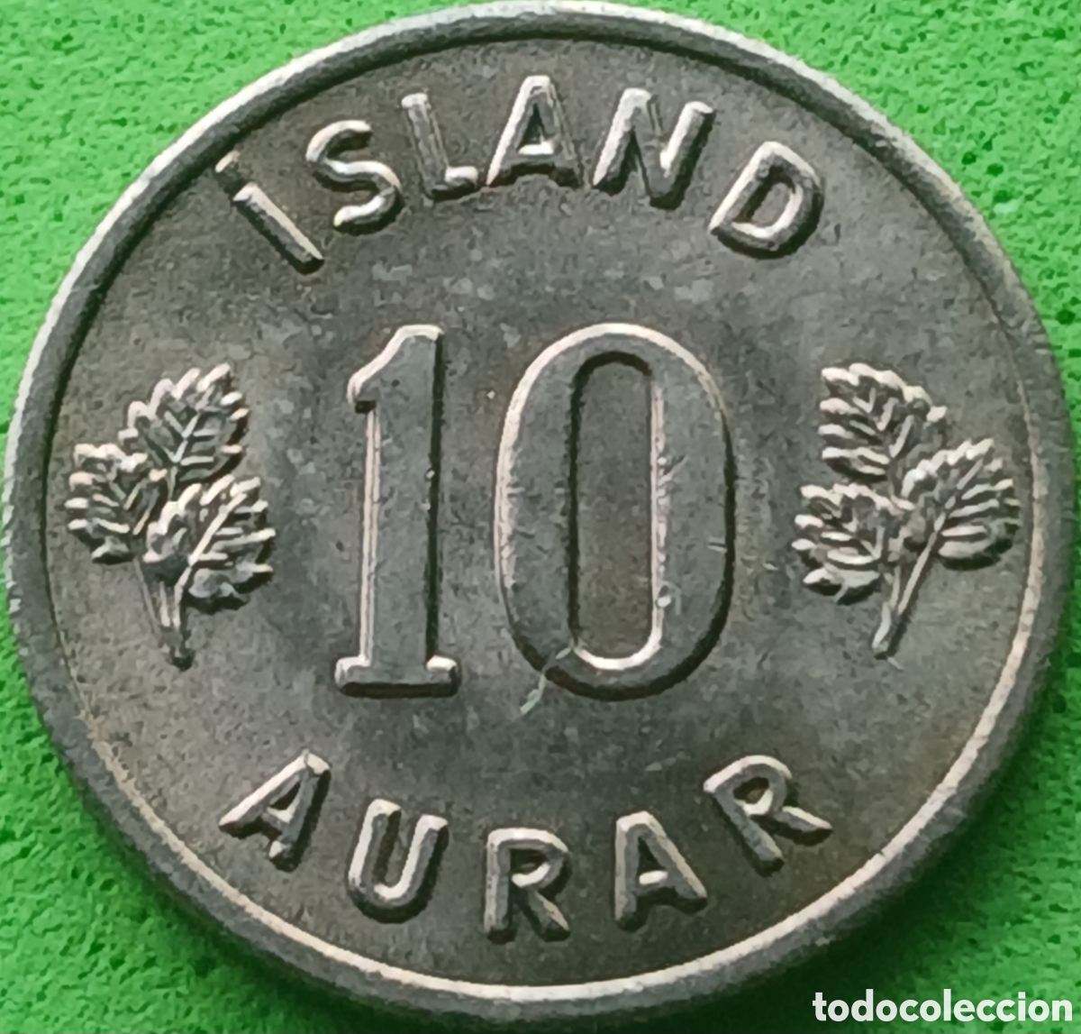 Monedas antiguas de Europa: Islandia 10 aurar 1969 km#10