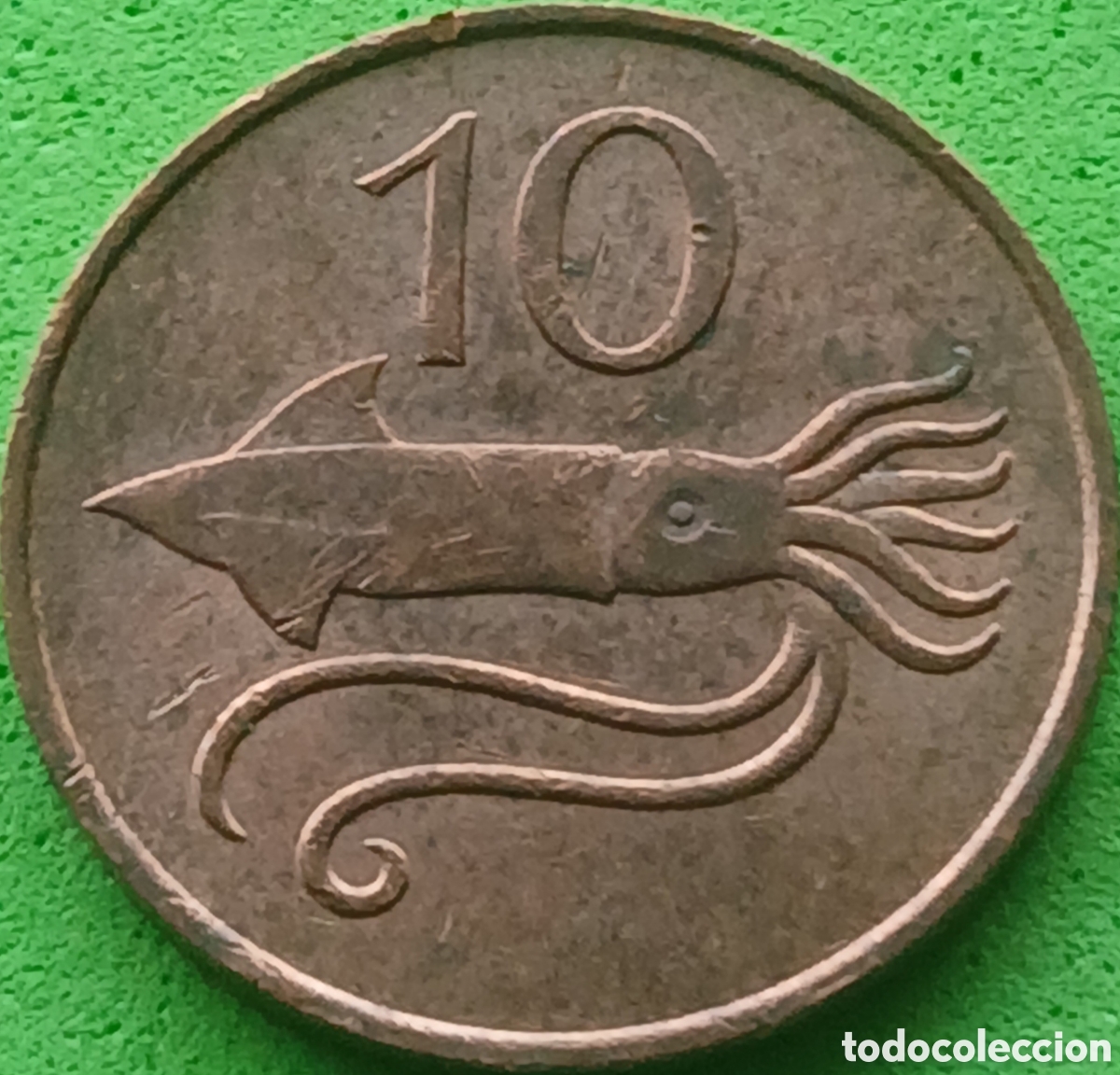 Monedas antiguas de Europa: Islandia 10 aurar 1981 km#25
