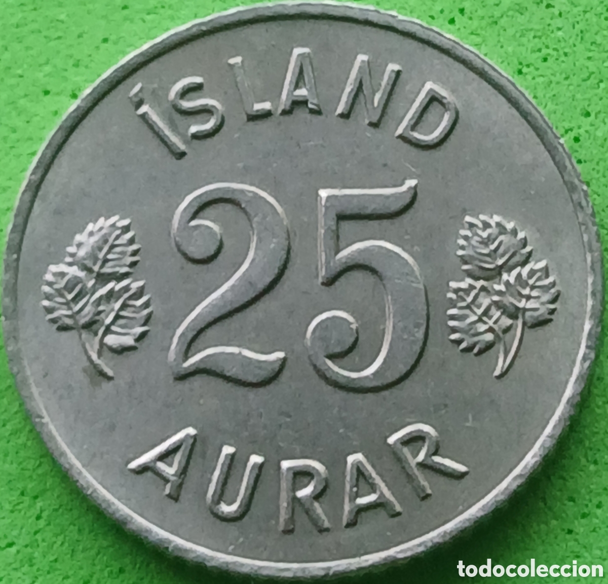Monedas antiguas de Europa: Islandia 25 aurar 1965 km#11