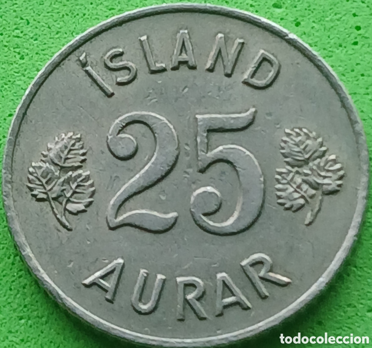Monedas antiguas de Europa: Islandia 25 aurar 1967 km#11
