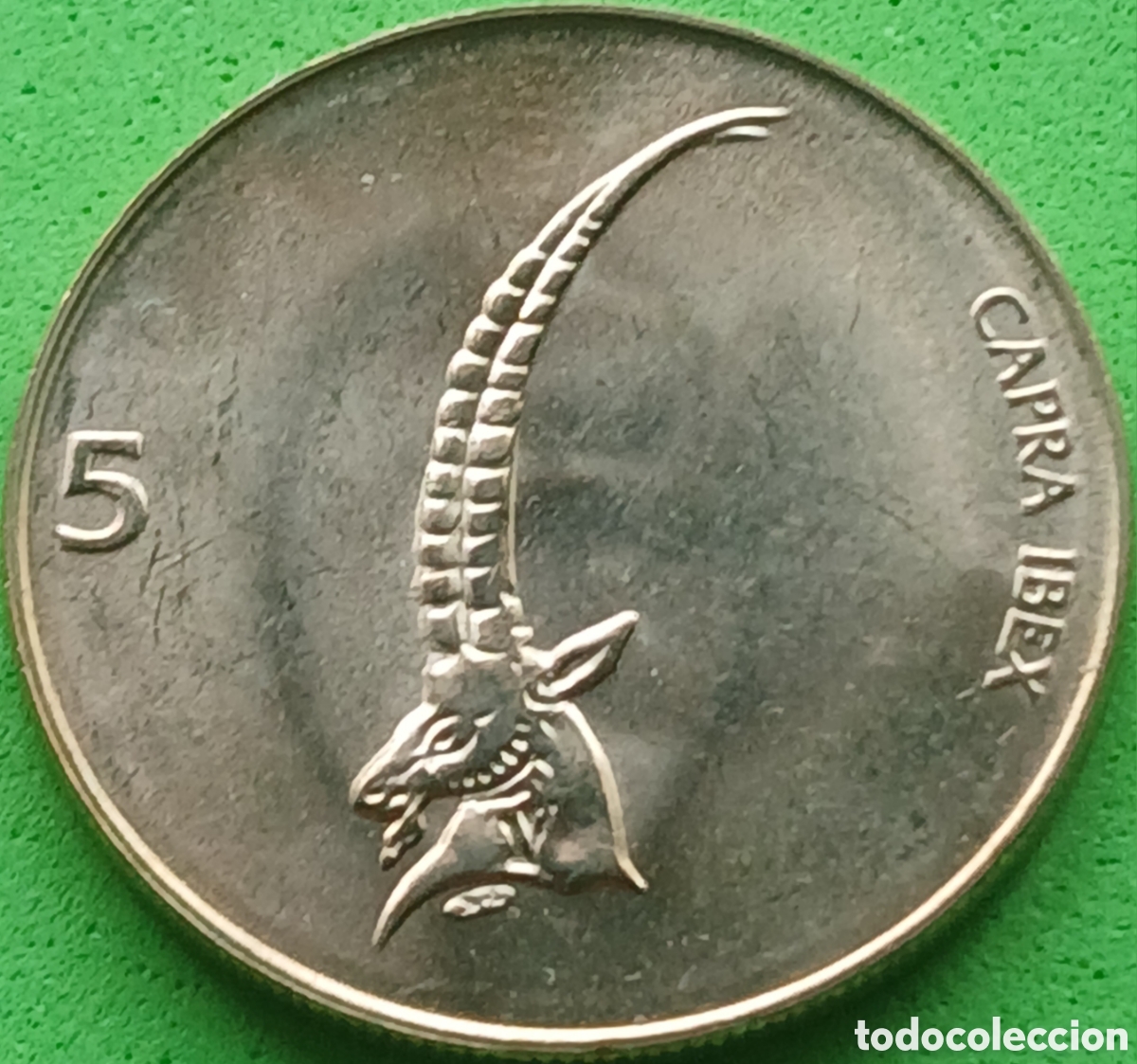 Monedas antiguas de Europa: Eslovenia 5 tolarjev 2000 km#6