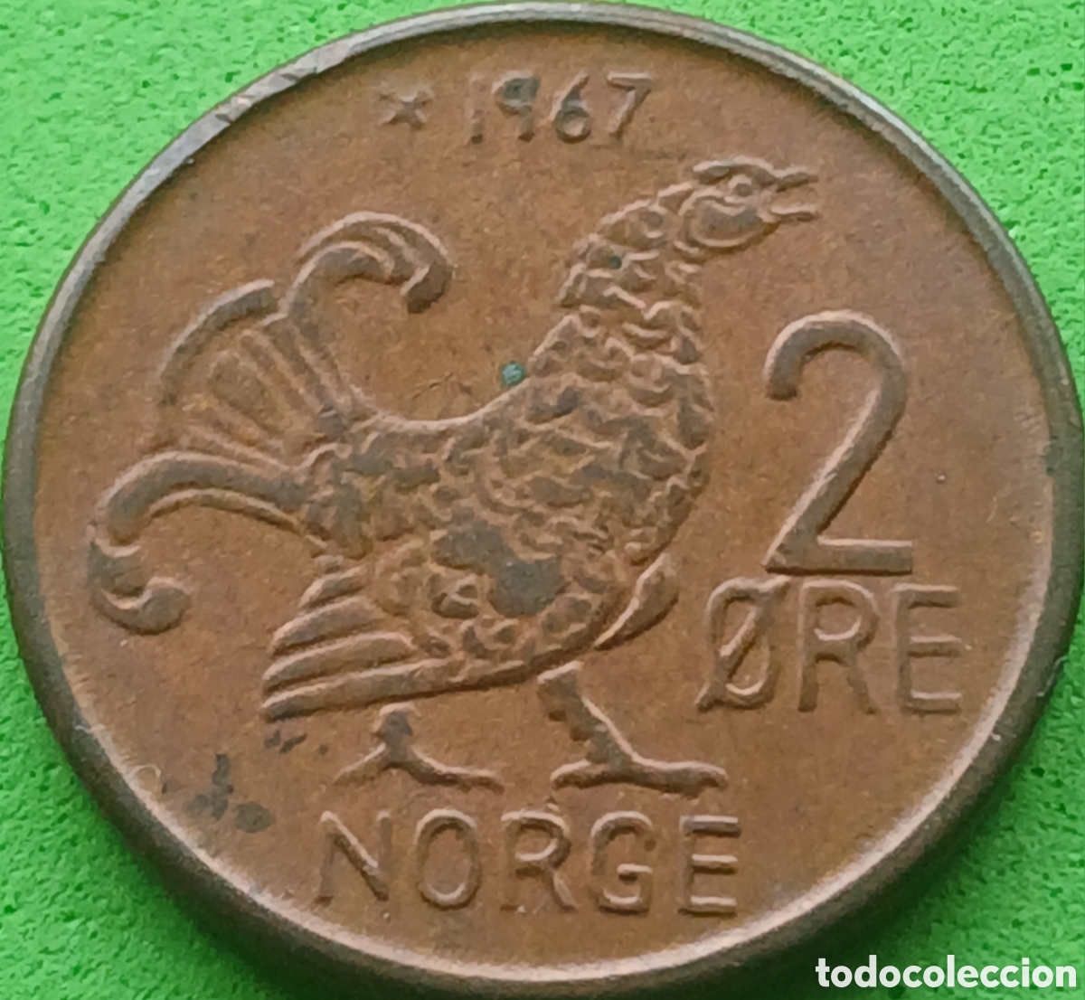 Monedas antiguas de Europa: Noruega 2 ore 1967 km#410