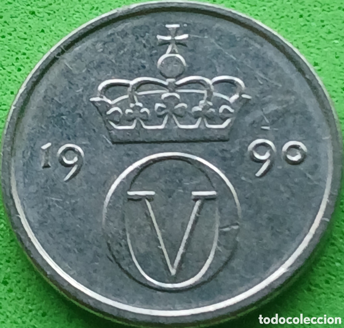 Monedas antiguas de Europa: Noruega 10 ore 1990 km#416