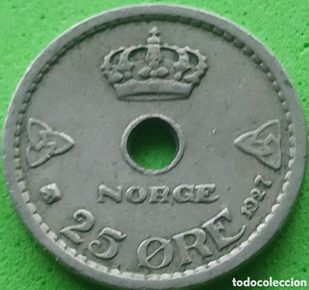 Monedas antiguas de Europa: Noruega 25 ore 1927 km#384