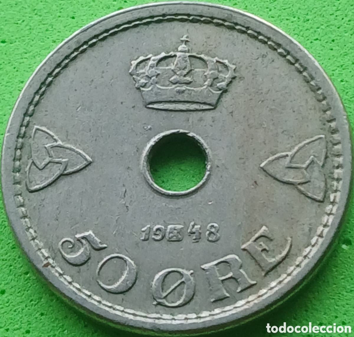 Monedas antiguas de Europa: Noruega 50 ore 1948 km#386
