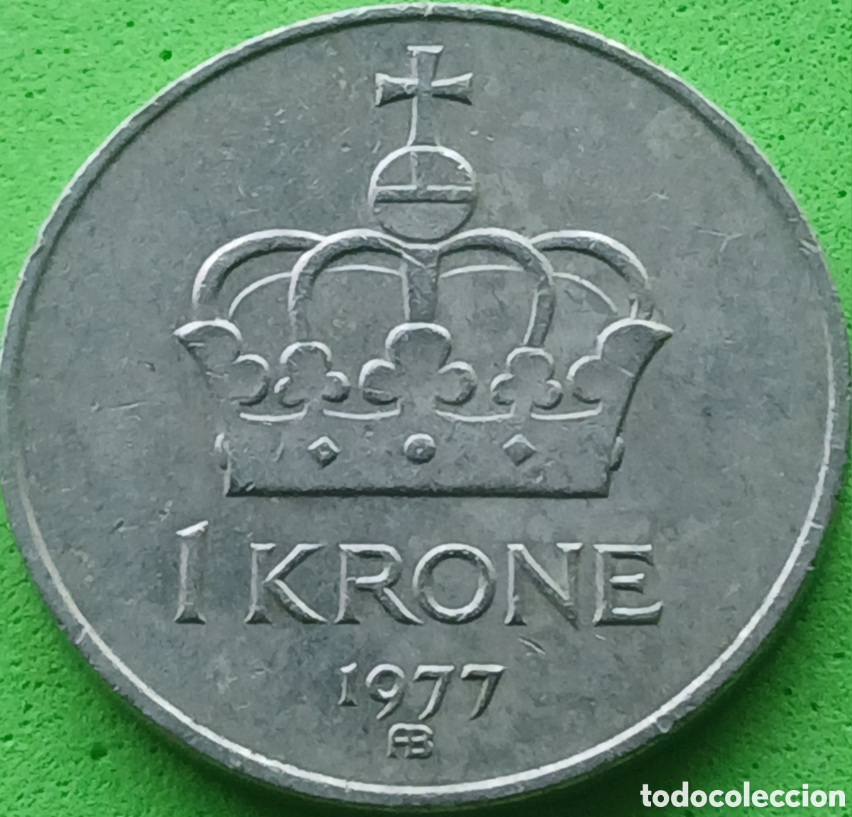 Monedas antiguas de Europa: Noruega 1 corona 1977 km#419
