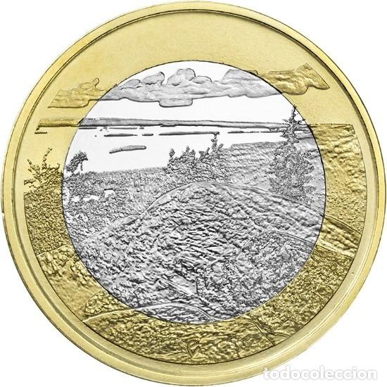 Monedas antiguas de Europa: Finlandia, 5 euros 2018 ''Serie Paisajes: Parque Nac. de Koli&rdquo;, KM#271./ Sin Circular.