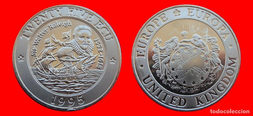 Monedas antiguas de Europa: 5 ECU 1995 PRUEBA SIN CIRCULAR REINO UNIDO INGLATERRA-9386SC