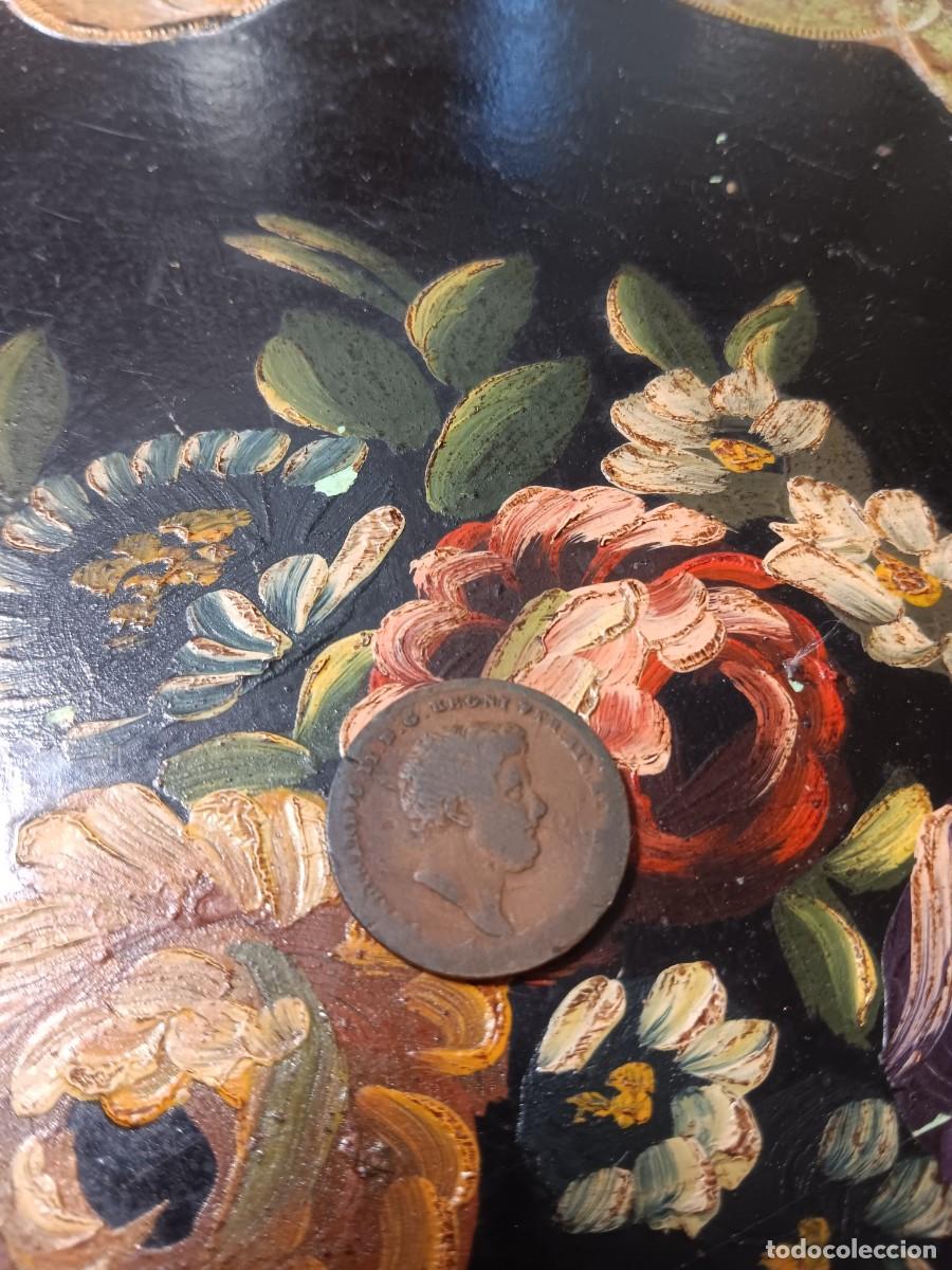 Monedas antiguas de Europa: moneda de cobre de 2 Tornesi de 1853, emitida bajo el reinado de Fernando II en el Reino de las Dos
