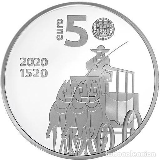 Monedas antiguas de Europa: Portugal, 5 euro 2020 ''Correos de Portugal&rdquo;, UC#277./ Sin Circular.