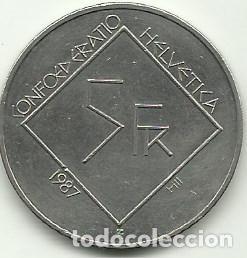 Monedas antiguas de Europa: SUIZA - 5 FRANCOS - A&Ntilde;O 1987 - CONMEMORATIVA - DIFICIL - FOTOS