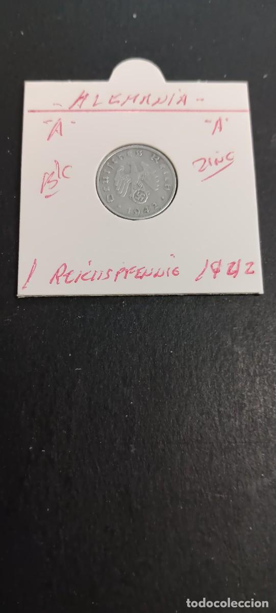Monedas antiguas de Europa: ALEMNIA 1 REICHSPFENNIG 1942 BC KM=97 (ZINC) CECA A