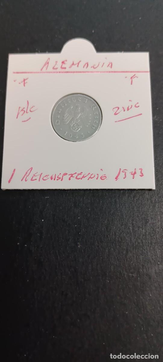 Monedas antiguas de Europa: ALEMNIA 1 REICHSPFENNIG 1943 BC KM=97 (ZINC) CECA F