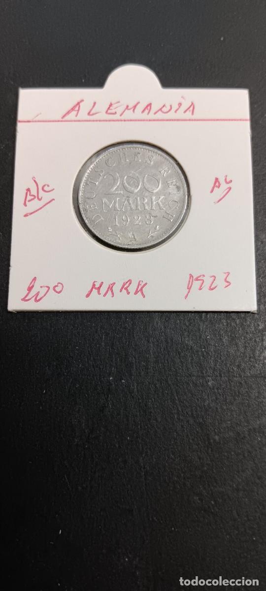 Monedas antiguas de Europa: ALEMNIA 200 MARK 1923 BC KM=35 (ALUMINIO) CECA A
